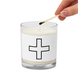 Glass jar soy wax candle