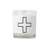 Glass jar soy wax candle