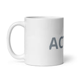 White glossy ACTOR mug